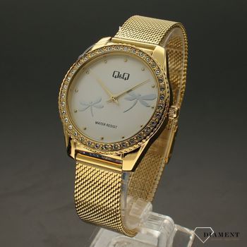 Zegarek damski na złotej bransolecie 'Latające ważki' QZ59-041 ⌚ Zegarek damski Q&Q QZ51-001⌚ (2).jpg