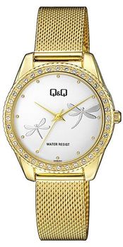 Zegarek damski na złotej bransolecie 'Latające ważki' QZ59-041.jpg