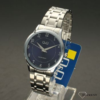 Zegarek damski na bransolecie stalowej z czytelną tarczą i cyframi QQ QZ61-205 ⌚  (2).jpg