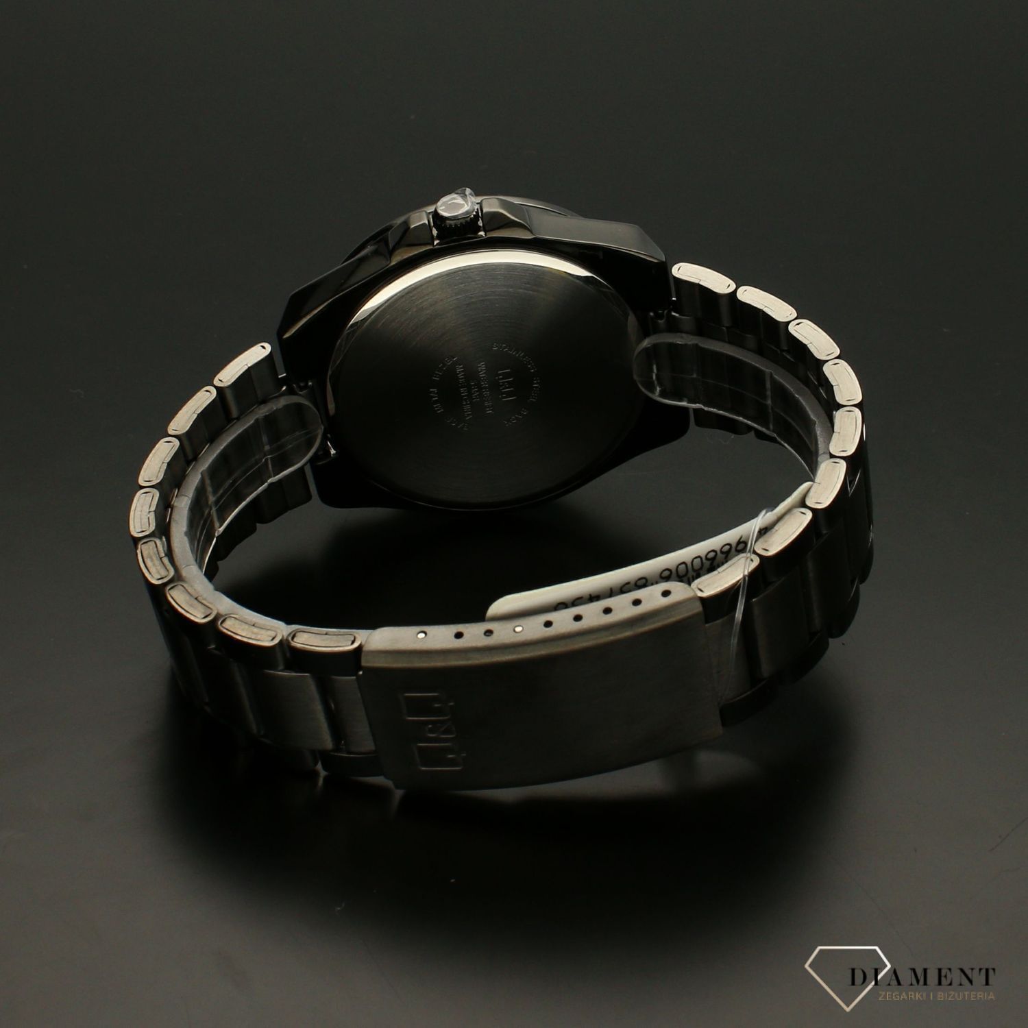 Zegarek męski czarny na bransolecie QQ QZ68-402 ⌚.jpg