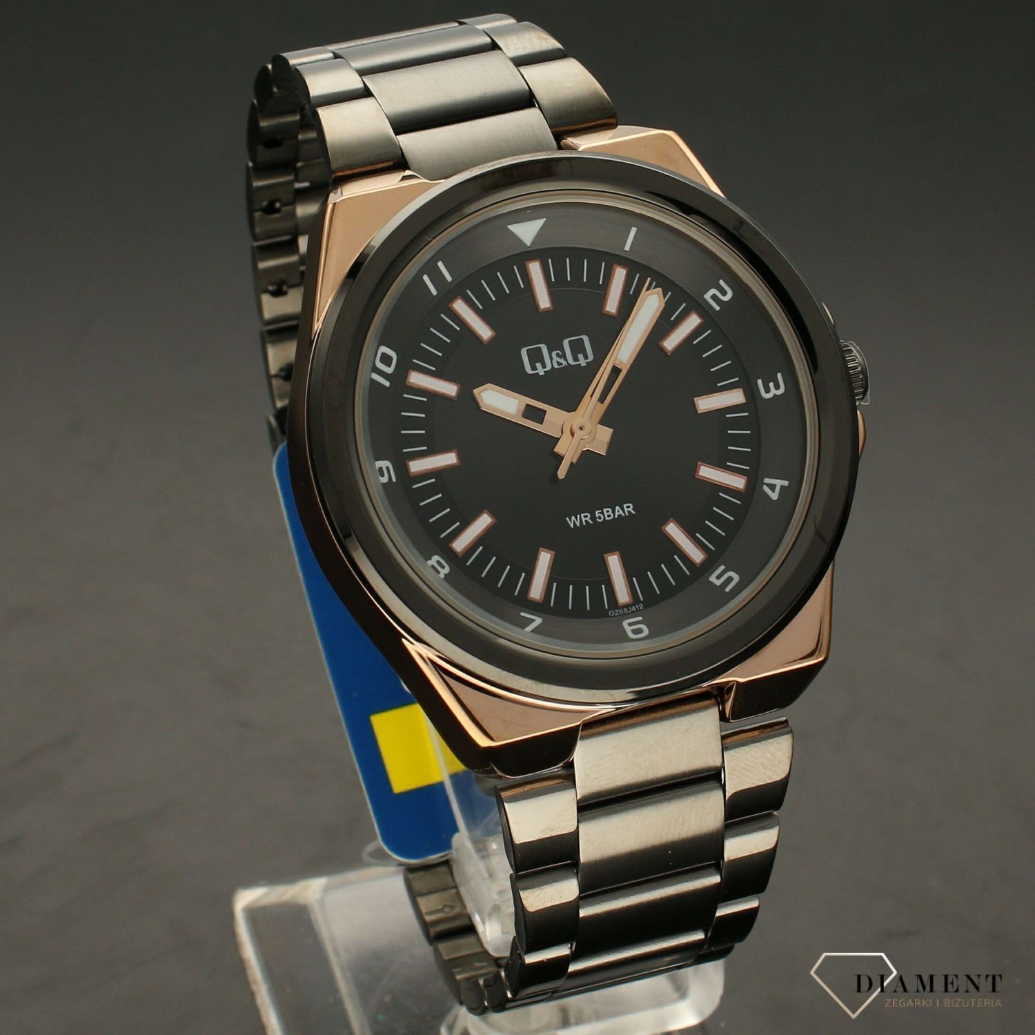 Zegarek męski na bransolecie QQ QZ68-412 ⌚.jpg