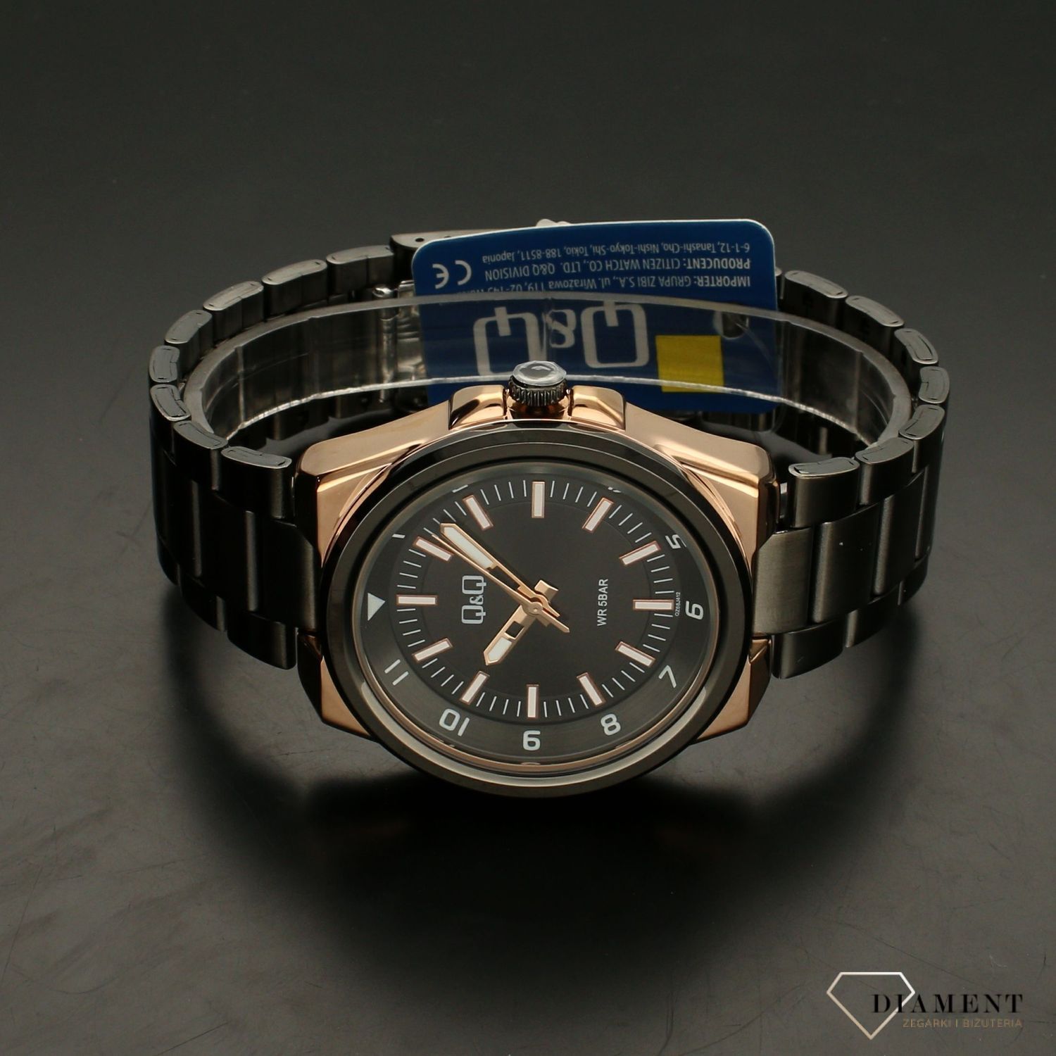 Zegarek męski na bransolecie QQ QZ68-412 ⌚.jpg