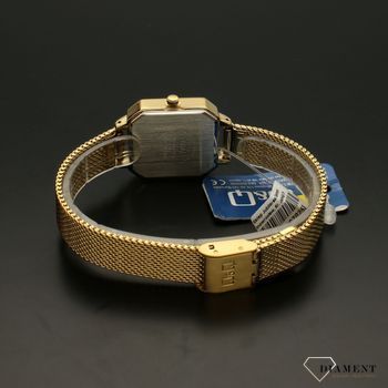 Zegarek damski na bransolecie 'Złoty prostokąt' QZ73-007 w kształcie prostokątnym z bransoletą typu mech ⌚  (4).jpg