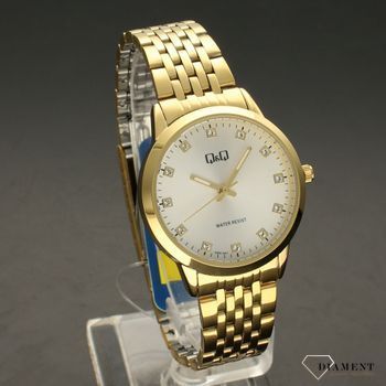 Zegarek damski złoty na bransolecie klasyczny QZ81-001 ⌚  (1).jpg