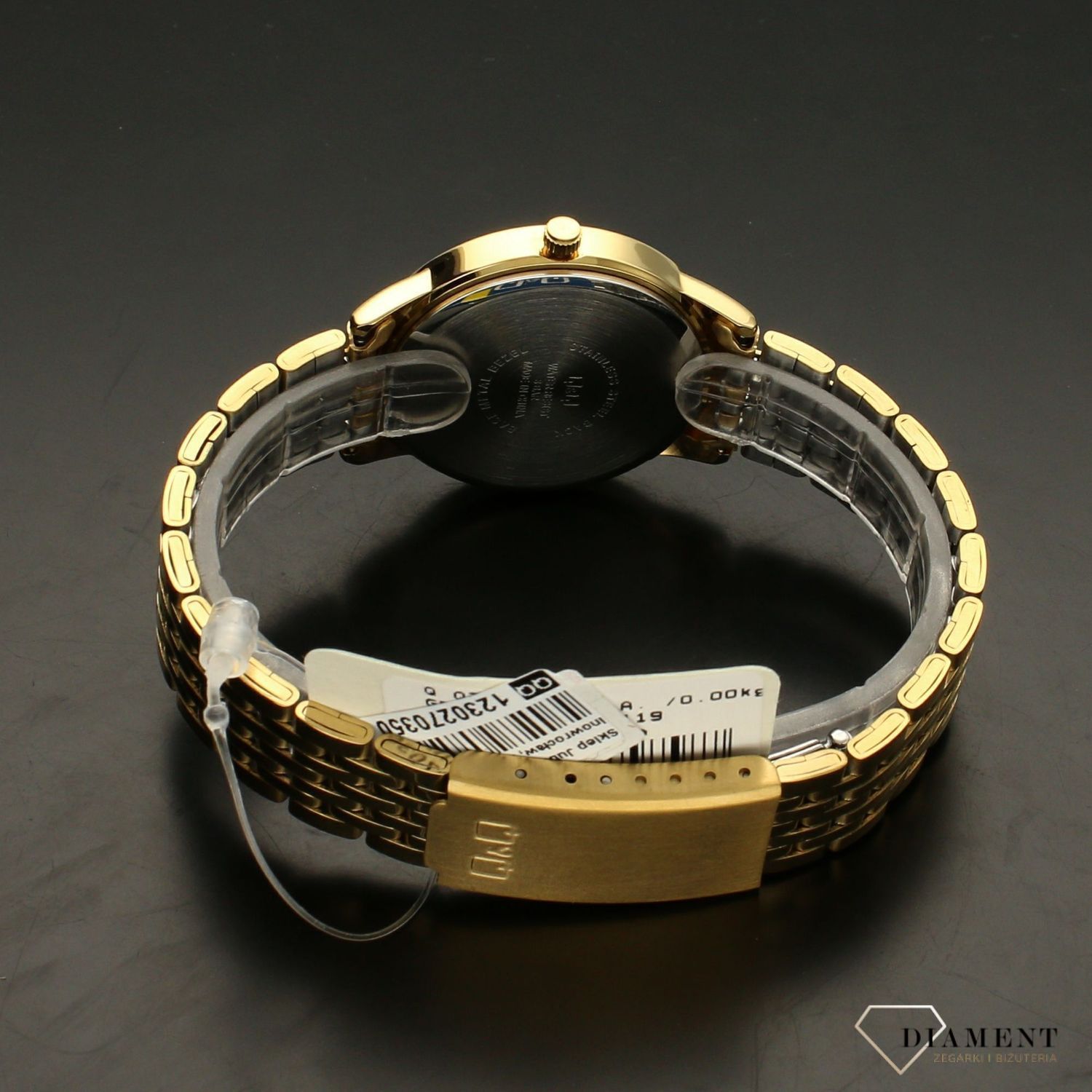 Zegarek damski na bransolecie złotej QZ81-001.jpg