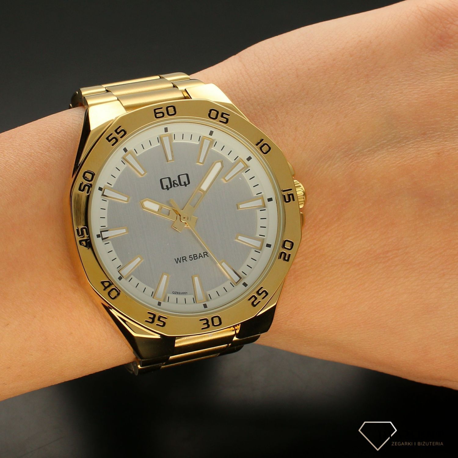 Zegarek męski na złotej bransolecie QZ82-001.jpg
