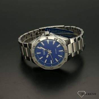 Zegarek męski QQ na bransoletce z niebieską tarczą QZ82-202 ⌚ Zegarki męskie z bransoletą✓ (2).jpg