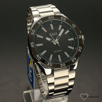 Zegarek męski QQ na bransoletce QZ82-402 ⌚ Zegarki męskie z bransoletą✓  (1).jpg