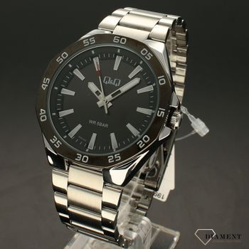 Zegarek męski QQ na bransoletce QZ82-402 ⌚ Zegarki męskie z bransoletą✓  (2).jpg