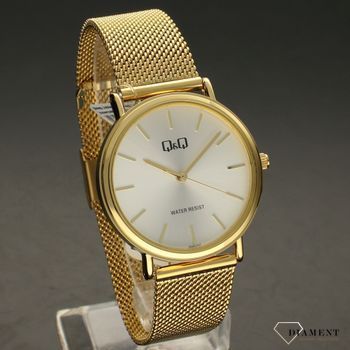 Zegarek damski QQ QZ84-001 na bransolecie złotej.  (1).jpg