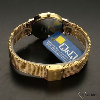 Zegarek damski QQ QZ84-001 na bransolecie złotej.  (4).jpg