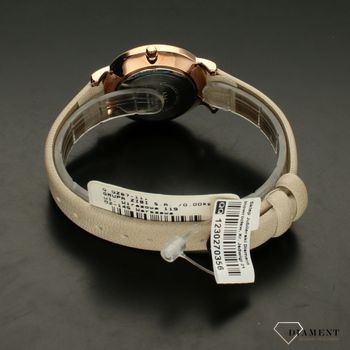 Zegarek damski na beżowym pasku skórzanym QQ QZ87-111 ⌚ Zegarki damskie na pasku✓  (4).jpg