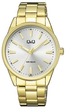 Zegarek męski klasyczny QZ94-001 na złotej bransolecie.jpg