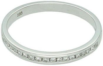 Złoty pierścionek z diamentami  Białe złoto  Rozmiar 13  R15002W 585.jpg
