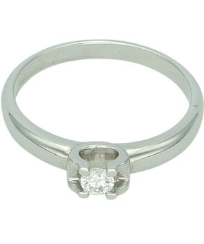 Złoty pierścionek zaręczynowy z diamentem 0,15 ct – białe złoto, rozmiar 15 Au.jpg