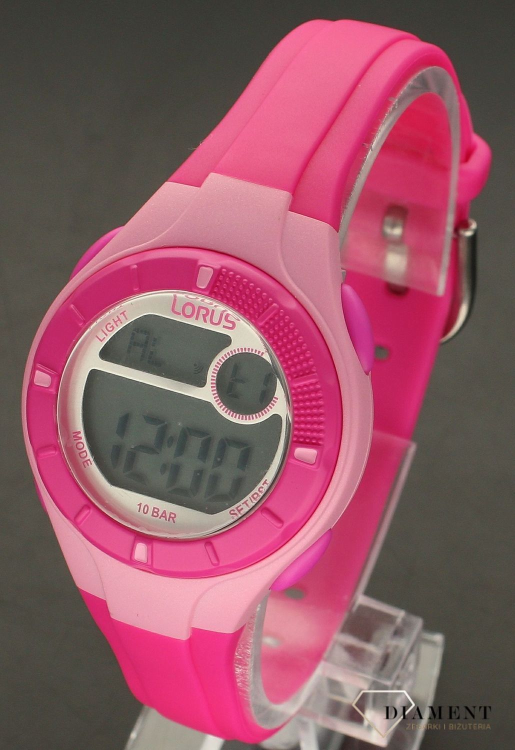 Zegarek dla dziewczynki Lorus Kids Różowy elektroniczny R2349PX9.jpg