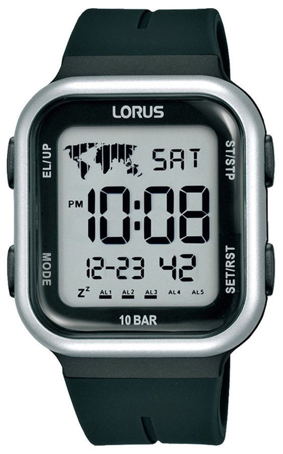 Zegarek Lorus elektroniczny sportowy na czarnym pasku R2351PX9. Zegarek sportowy Lorus. Zegarek elektroniczny Lorus. Zegarek unisex z wyświetlaczem. Zegarek Lorus na prezent..jpg