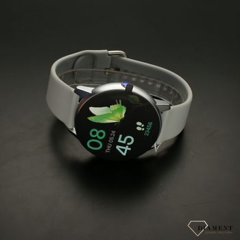 Smartwatch Damski miętowy R3-Szary Sportowy Krokomierz  Powiadomienia Monitoring snu Ciśnienie (3).jpg