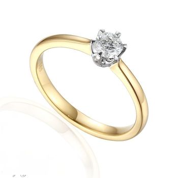 pierścionek złoty z diamentem, pierścionek zaręczynowyR39803YW.jpg