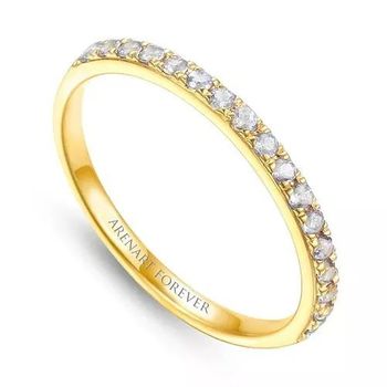 Pierścionek złoty DIAMENT obrączka, białe diamenty 0,22ct17 R47765Y.jpg