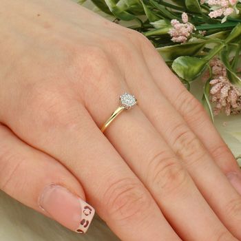 Złoty pierścionek z diamentami 0,09 ct – złoto 585, rozmiar 22, elegancki pierścionek z brylantami 585.jpg