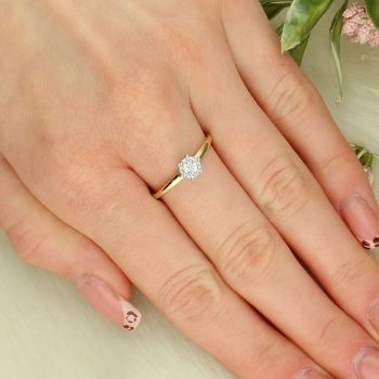 Złoty pierścionek z diamentami 0,09 ct – złoto 585, rozmiar 22, elegancki pierścionek z brylantami gold.jpg