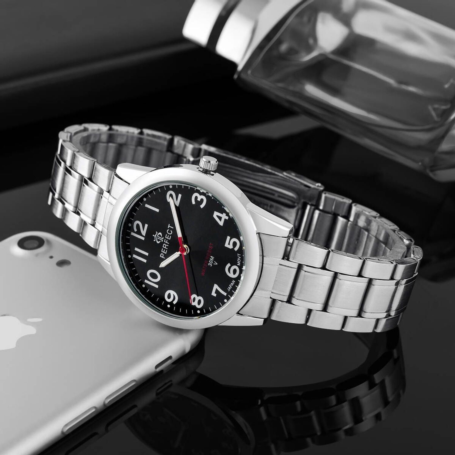 Zegarek męski Perfect R50-08 na srebrnej bransolecie (2).jpg