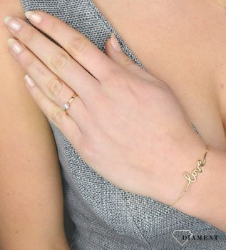 Pierścionek złoty zaręczynowy DIAMENT diament 0,06ct R50337YW złoty pierścionek pierścionek z brylantem pierścionek zaręczynowy (4).JPG