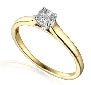 Pierścionek złoty DIAMENT 585, złoto z diamentem R55118YW Piękny pierścionek z brylantem, który utrzymany jest przez cztery ramiona w kolorze białego złota, co daję ciekawy efekt. R55118YW.jpg