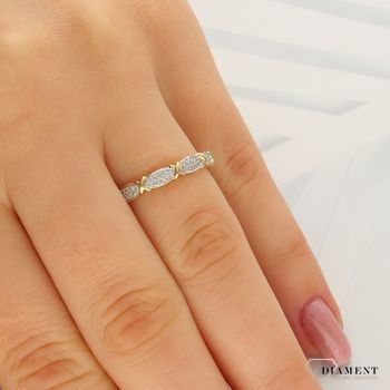 Pierścionek złoty DIAMENT żółte złoto, diamenty, obrączka 0660061025.jpg