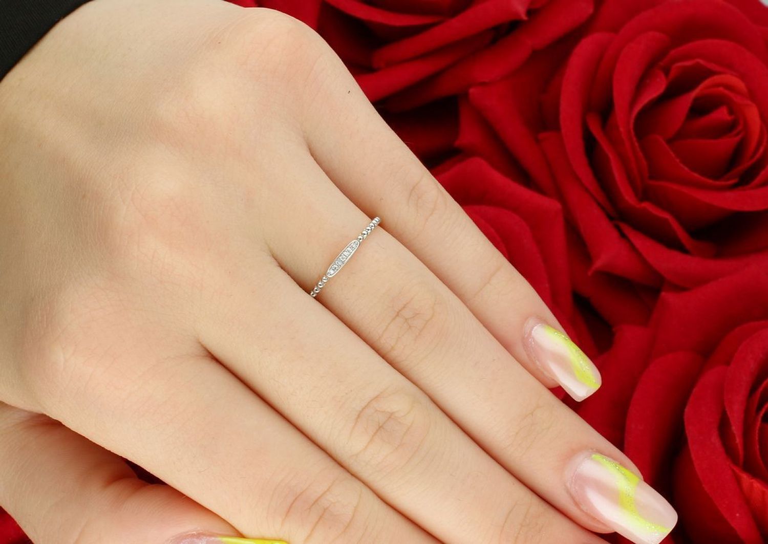 Złoty pierścionek DIAMENT 'kuleczki z Diamentami' 585 R60365Y rozmiar 12 katalogowe.jpg