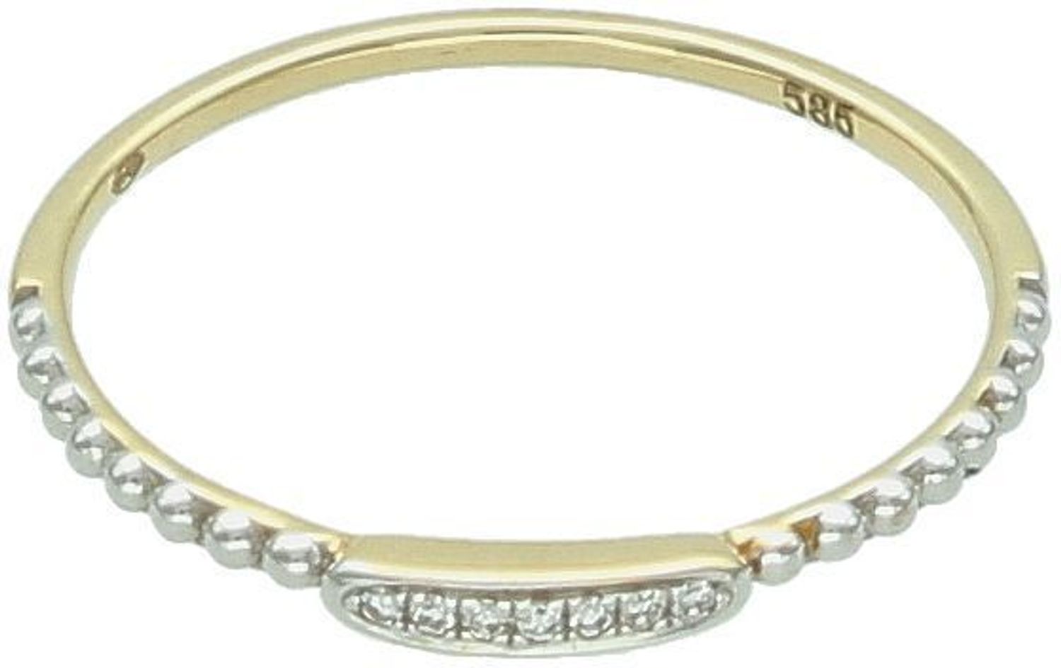 Złoty pierścionek DIAMENT 'kuleczki z Diamentami' 585 R60365Y rozmiar 12 katalogowe.jpg