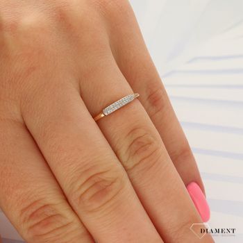 Pierścionek złoty DIAMENT 585 różowe złoto, diamenty R64509R.jpg