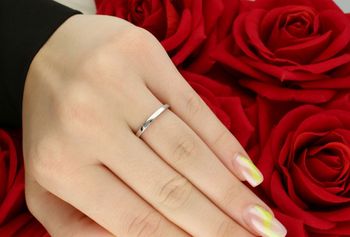Złoty pierścionek z diamentem – białe złoto 585, rozmiar 11, R6552W tył.jpg