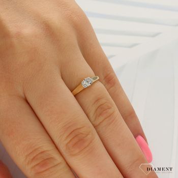 Pierścionek złoty DIAMENT 585, diamenty R73496YW.jpg