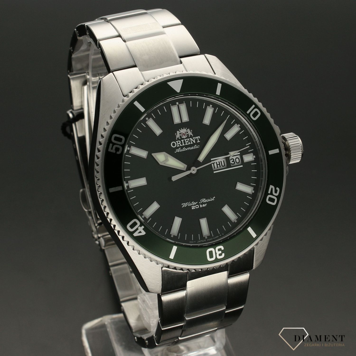 Zegarek męski Orient Automat 'Butelkowa Zieleń' RA-AA0914E19B.jpg