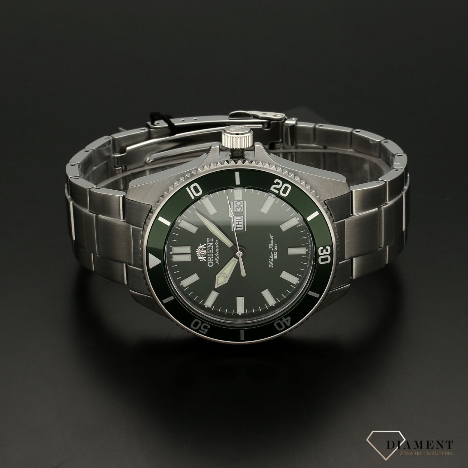 Zegarek męski Orient Automat 'Butelkowa Zieleń' RA-AA0914E19B.jpg
