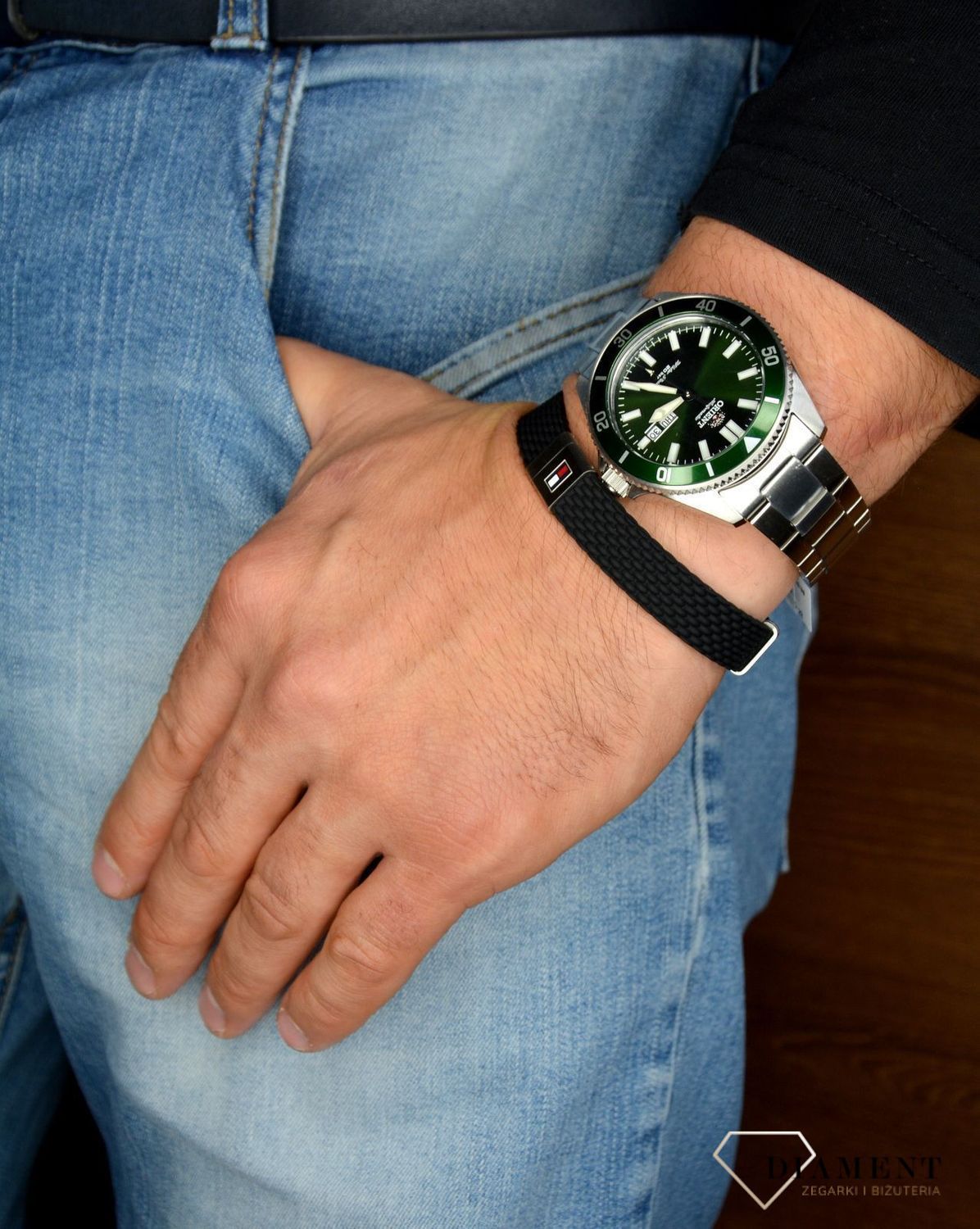 Zegarek męski Orient Automat 'Butelkowa Zieleń' RA-AA0914E19B.jpg