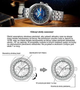 Zegarek Orient z mapą i strefami czasowymi.jpg
