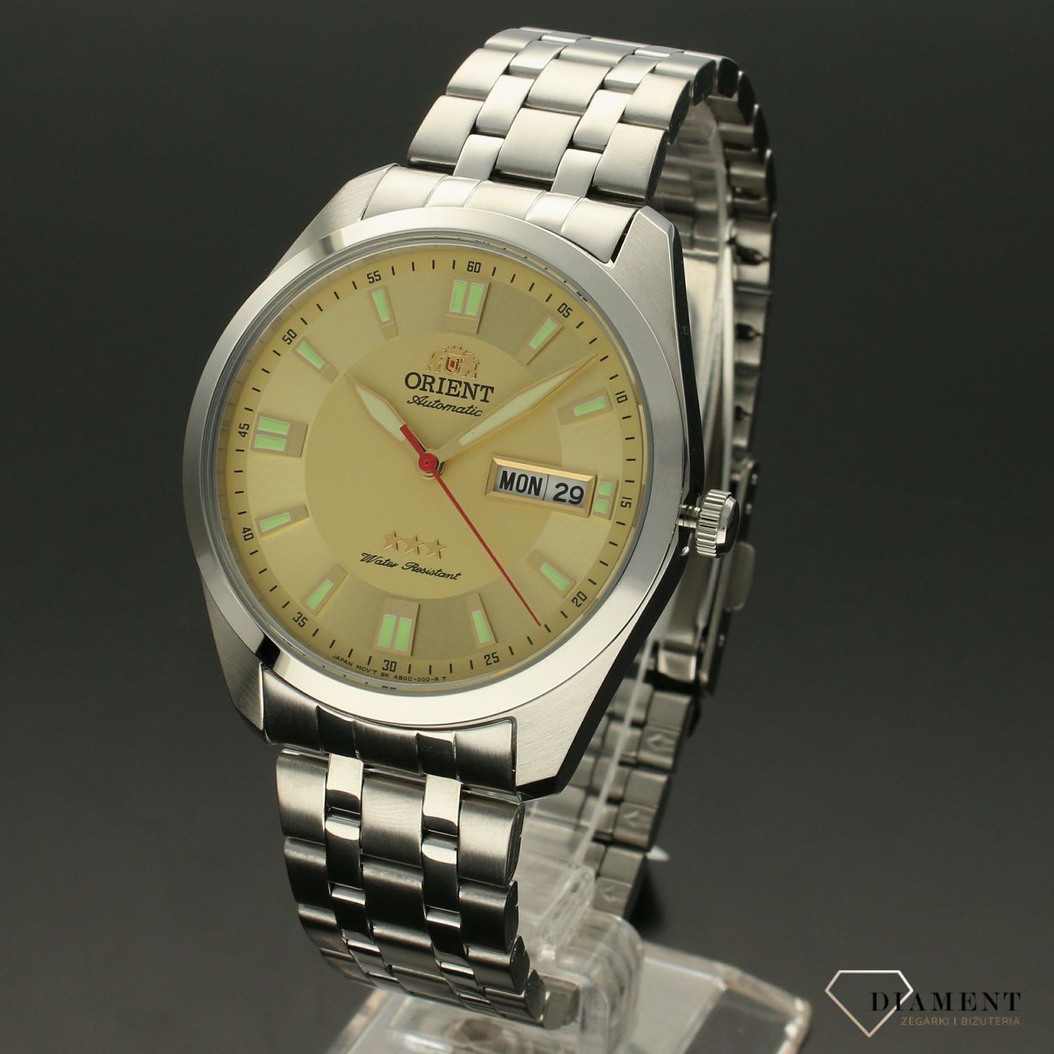 Zegarek męski Orient 'Japoński automat' RA-AB0018G19B ⌚ Akcesoria i prezenty dla mężczyzny , prezent dla mężczyzny🎁 Zegarki Orient✓ Zegarki męskie✓ Wymarzony prezent ✓ Grawer 0zł✓Zwrot 30 dni✓ Negocjacje1.webp