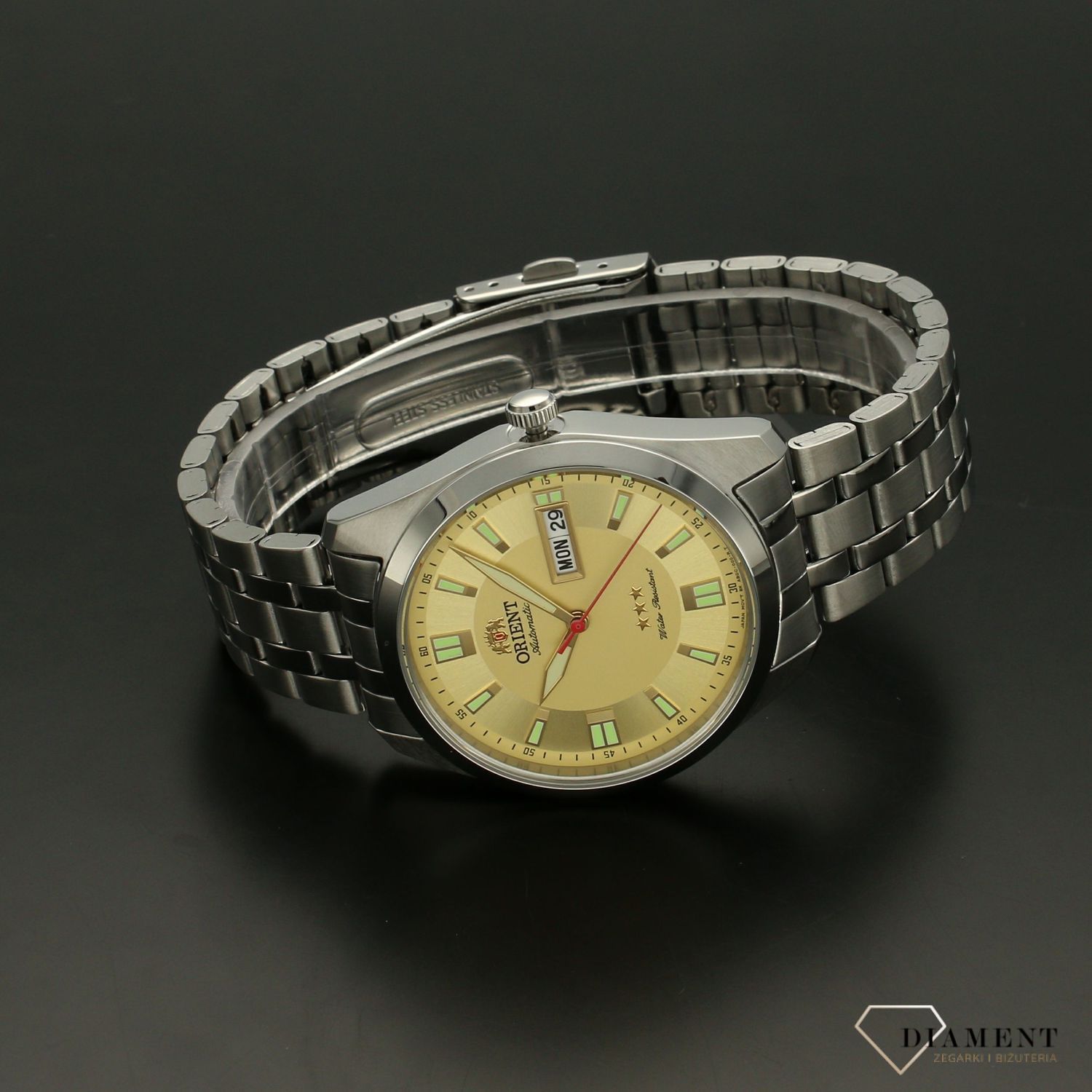 Zegarek męski Orient 'Japoński automat' RA-AB0018G19B ⌚ Akcesoria i prezenty dla mężczyzny , prezent dla mężczyzny🎁 Zegarki Orient✓ Zegarki męskie✓ Wymarzony prezent ✓ Grawer 0zł✓Zwrot 30 dni✓ Negocjacje1.webp