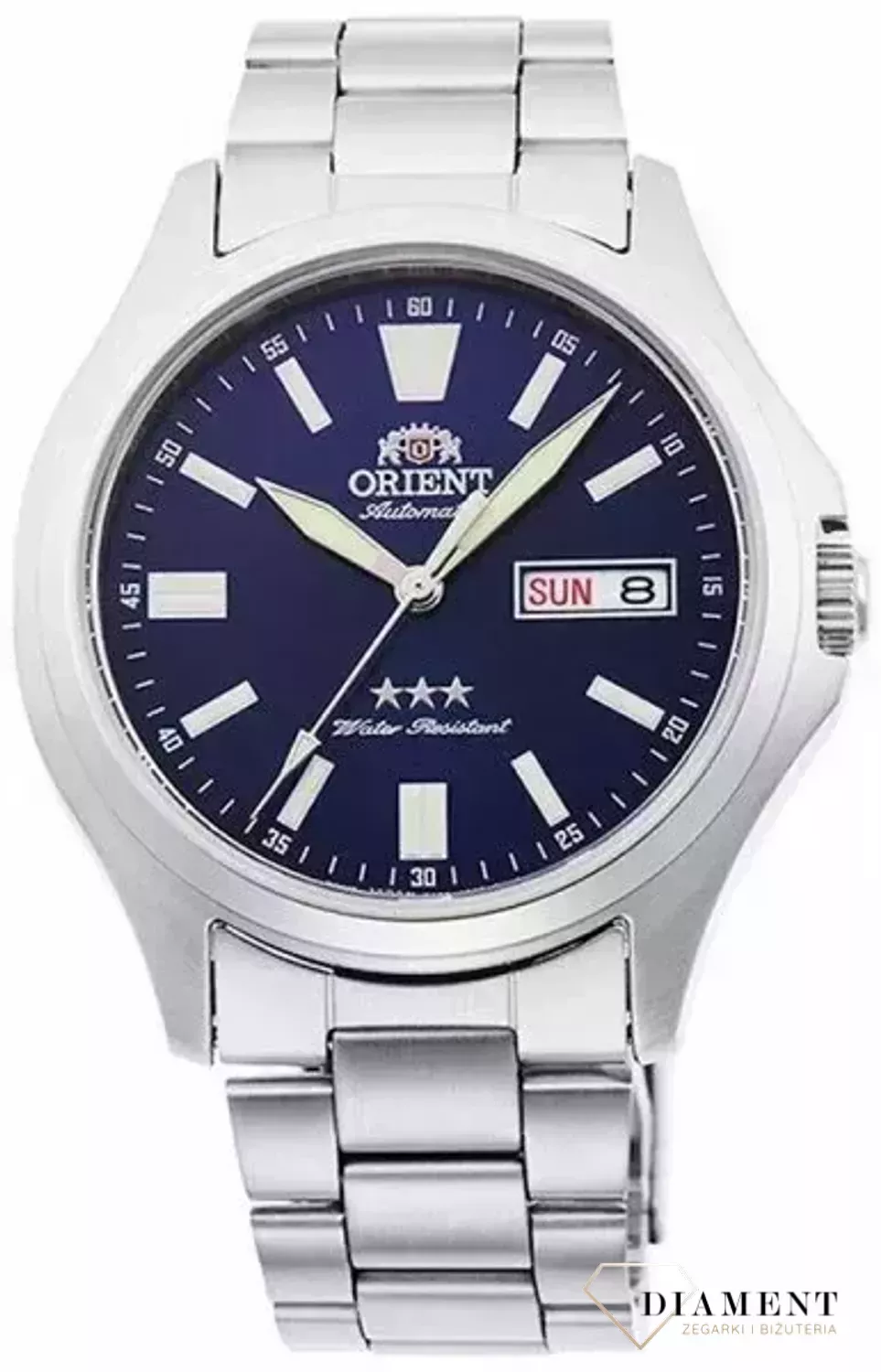 Zegarek męski japoński Orient CRYSTAL 21 JEWELS RA-AB0F09L19B z kolekcji AUTOMATIC to zegarek mechaniczny wyposażony dodatkowo w urządzenie nazywane automatycznym naciągiem.webp