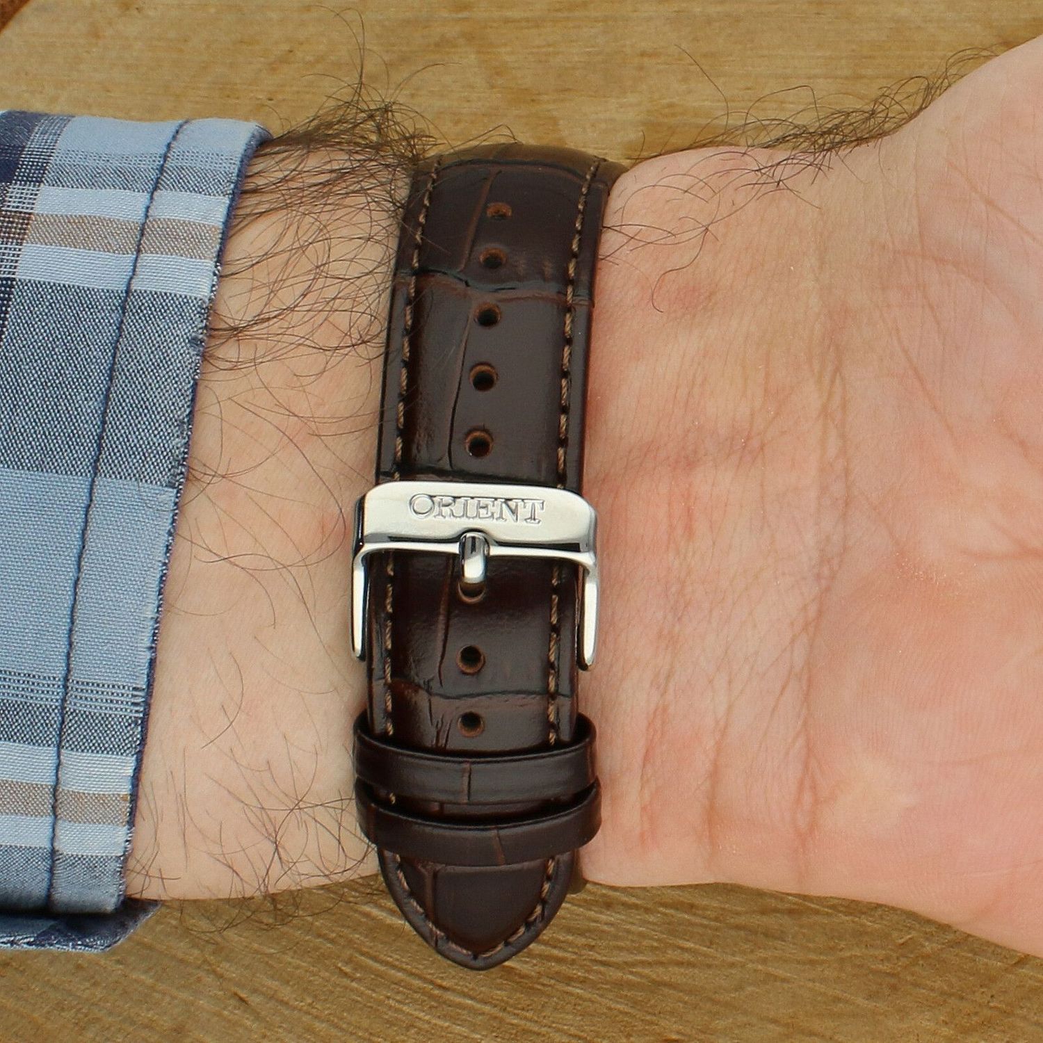 orient-Orient Bambino RA-AC0029E30B Automatic – zielona tarcza, skórzany pasek.jpg