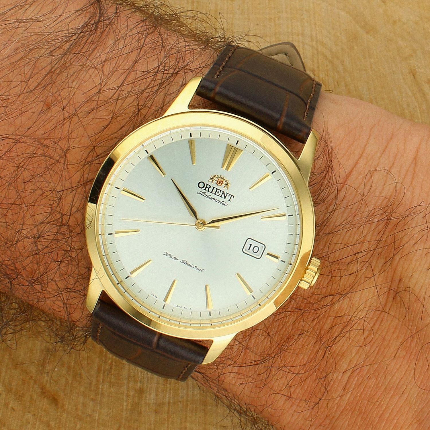 Zegarek męski Orient Symphony Automatic RA-AC0F04S30B brown.,.jpg