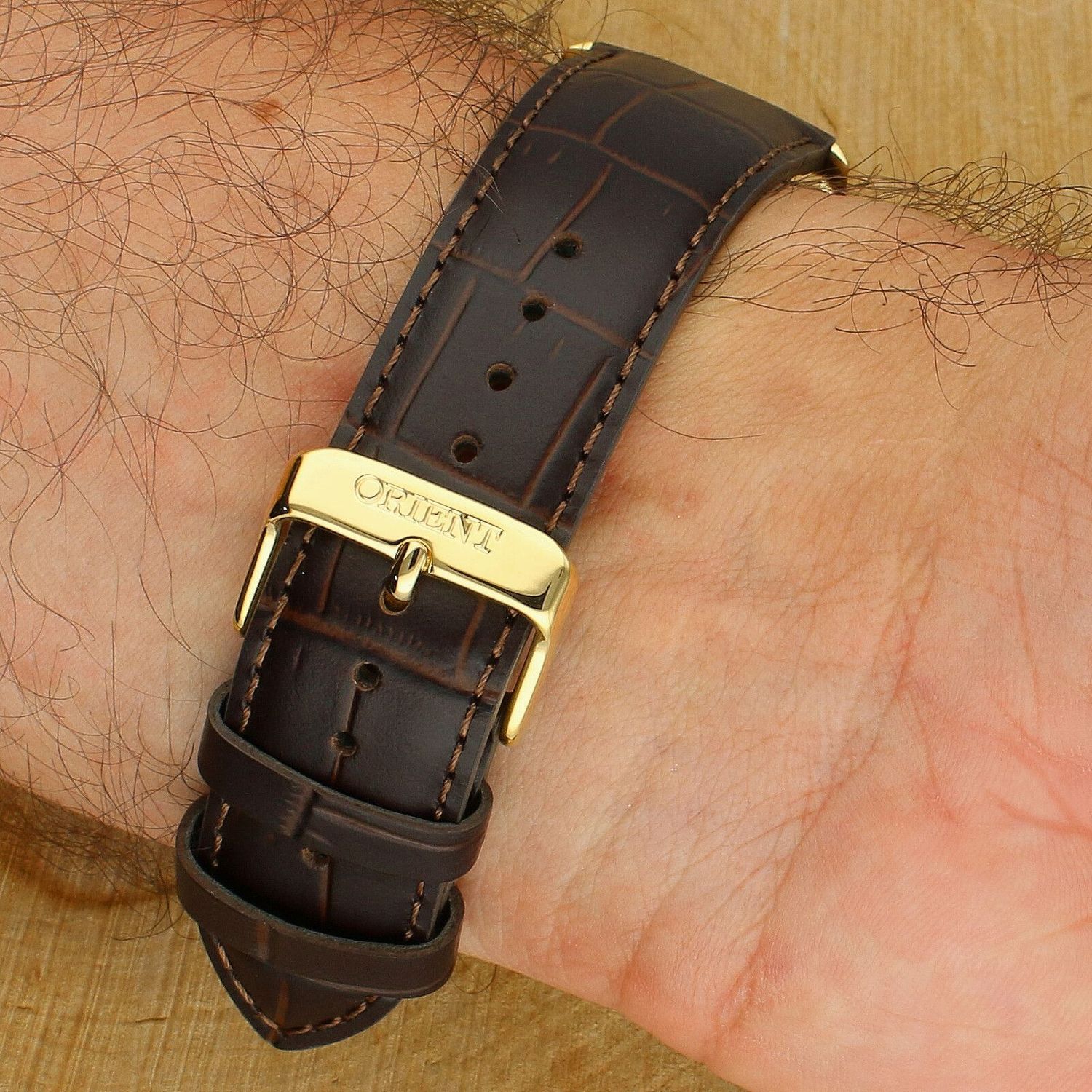 Zegarek męski Orient Symphony Automatic RA-AC0F04S30B brown.,.jpg