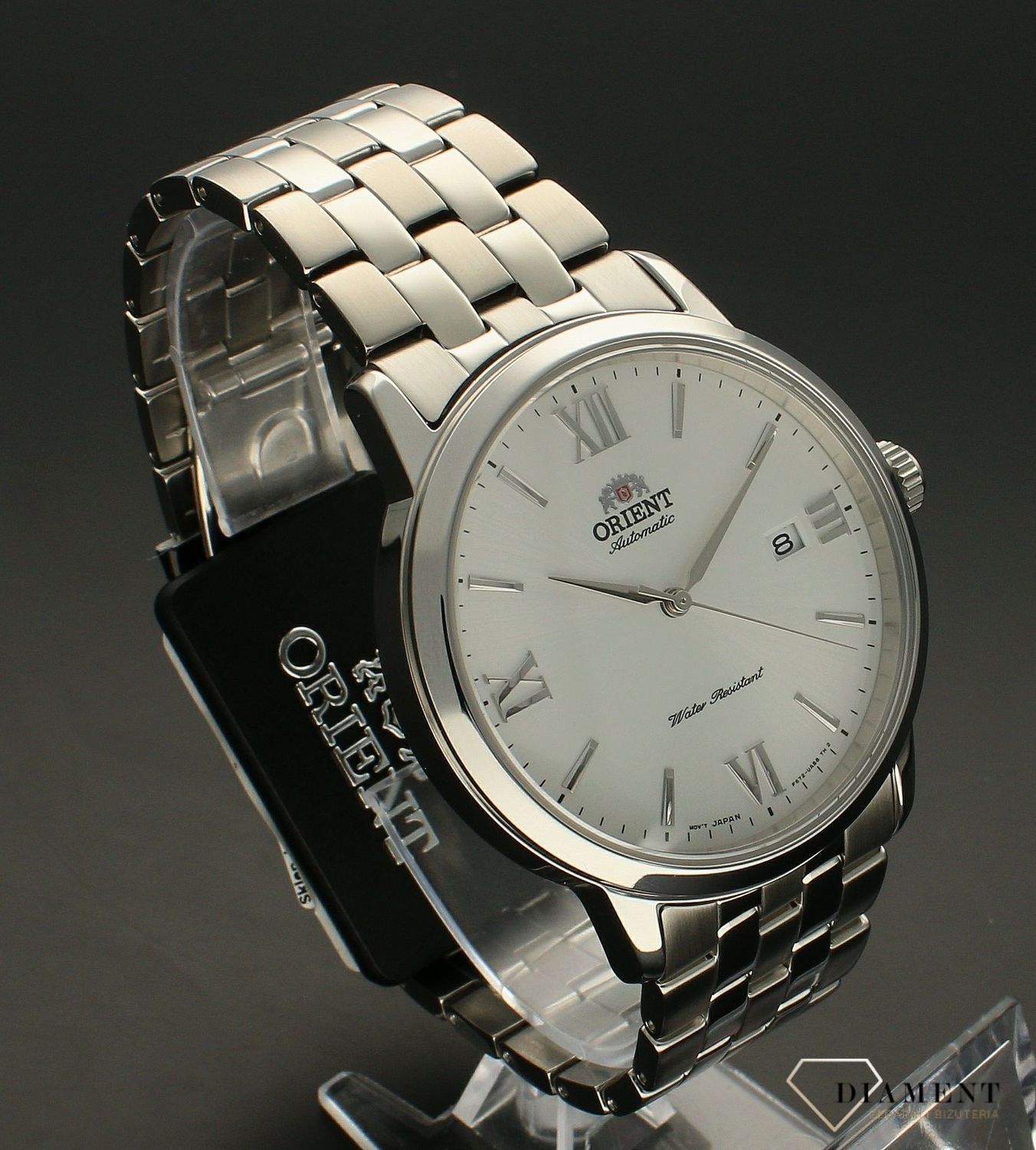 Zegarek męski Orient Classic Automatic RA-AC0F10S10B.  Głównym elementem tego urządzenia jest wahnik. Automatyczny naciąg pozwala wykorzystać naturalny ruch ręki, na której jest noszony zegarek. Idealny męski zegarek na prezent. Zegarek klas.jpg