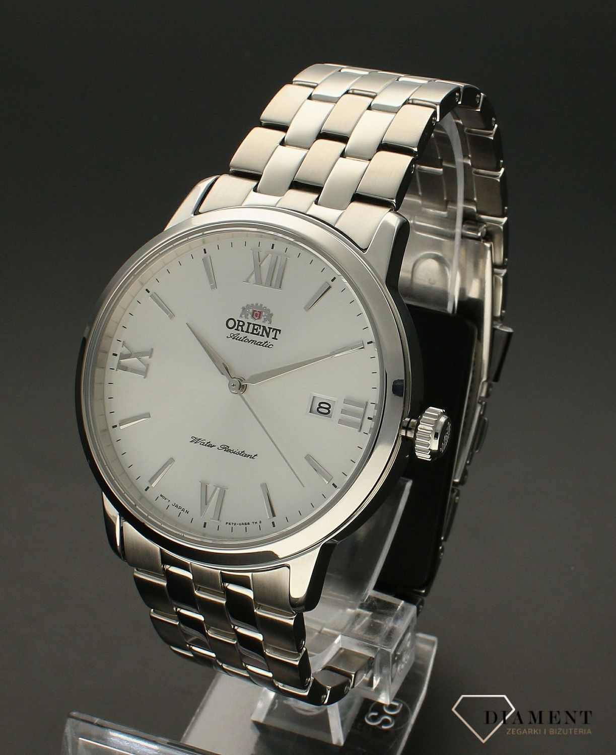 Zegarek męski Orient Classic Automatic RA-AC0F10S10B.  Głównym elementem tego urządzenia jest wahnik. Automatyczny naciąg pozwala wykorzystać naturalny ruch ręki, na której jest noszony zegarek. Idealny męski zegarek na prezent. Zegarek klas.jpg