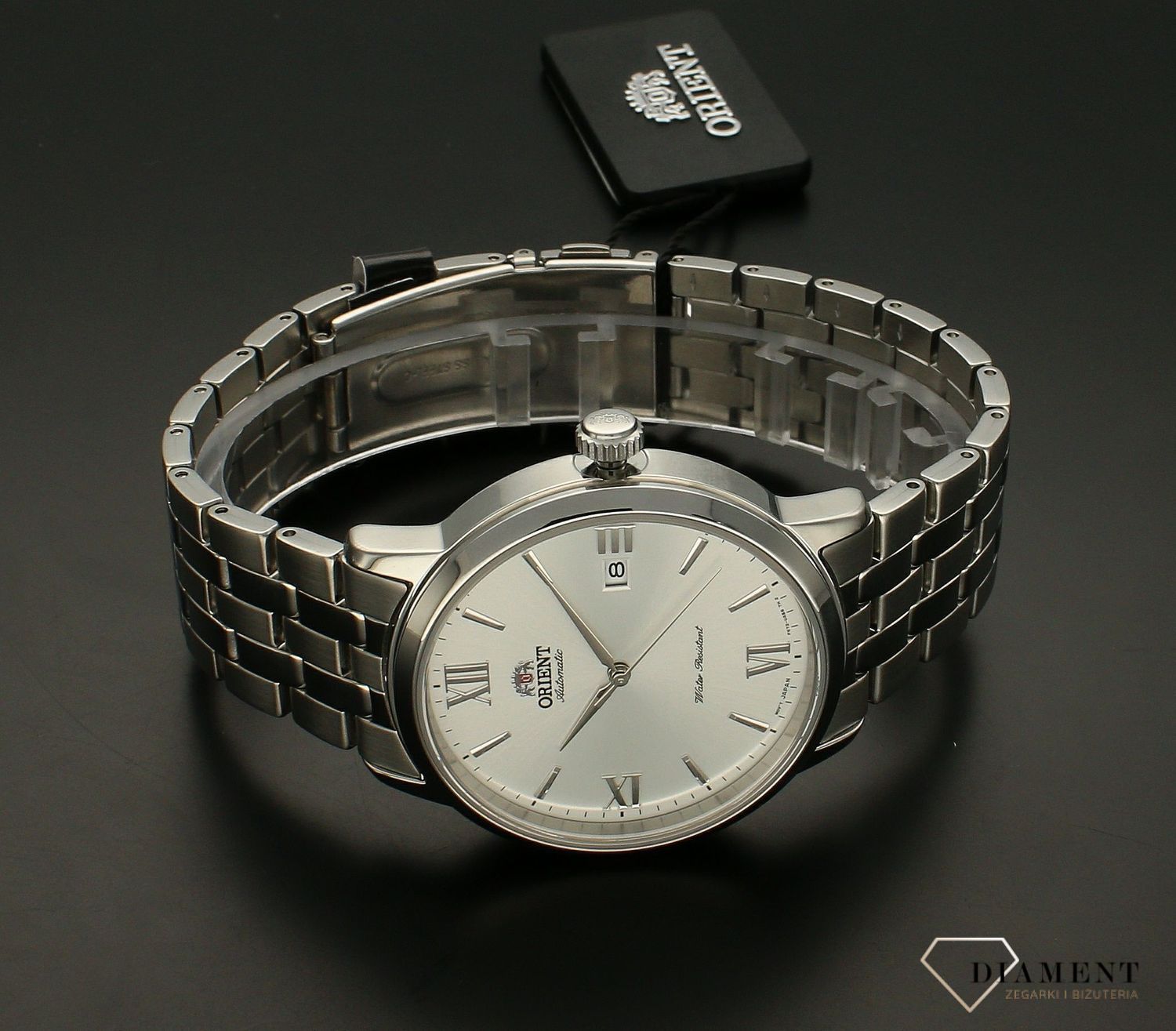 Zegarek męski Orient Classic Automatic RA-AC0F10S10B.  Głównym elementem tego urządzenia jest wahnik. Automatyczny naciąg pozwala wykorzystać naturalny ruch ręki, na której jest noszony zegarek. Idealny męski zegarek na prezent. Zegarek klas.jpg