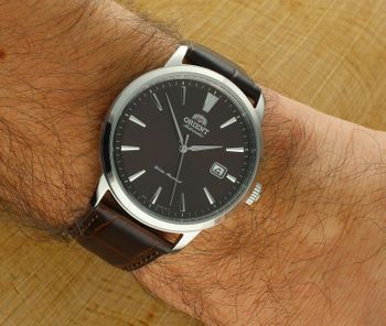 Orient RA-AC0F17Y30B – automatyczny zegarek na skórzanym pasku, brązowa tarcza (2).jpg