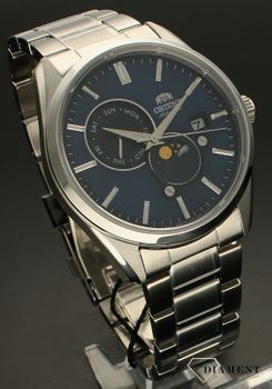 Zegarek męski Orient Contemporary Sun & Moon Automatic RA-AK0308L10B. Męski zegarek automatyczny. Męski zegarek na bransolecie. Elegancki zegarek na bransolecie. Zegarek automatyczny męski. Męski zegarek automatic na prezent..jpg